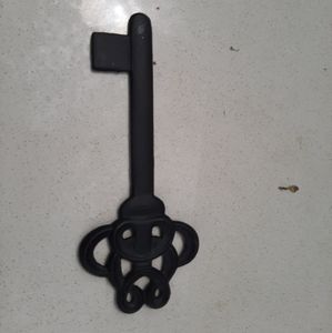 Black iron decorative key